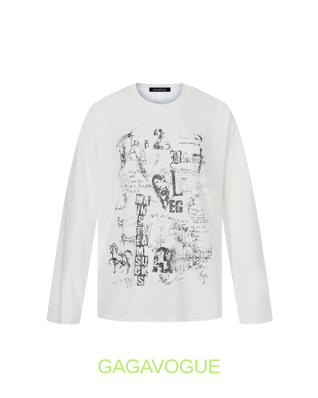 GAGAVOGUE MUSEUMS ARCHIVE GRAPHIC LONG SLEEVE TEE