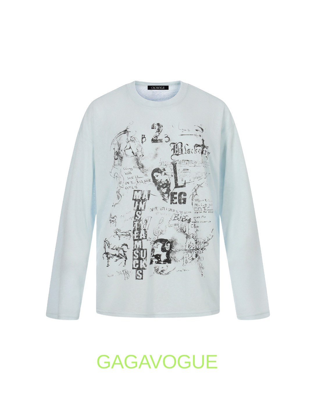 GAGAVOGUE MUSEUMS ARCHIVE GRAPHIC LONG SLEEVE TEE