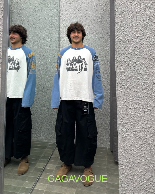 GAGAVOGUE VINTAGE RAGLAN GRAPHIC LONG SLEEVE