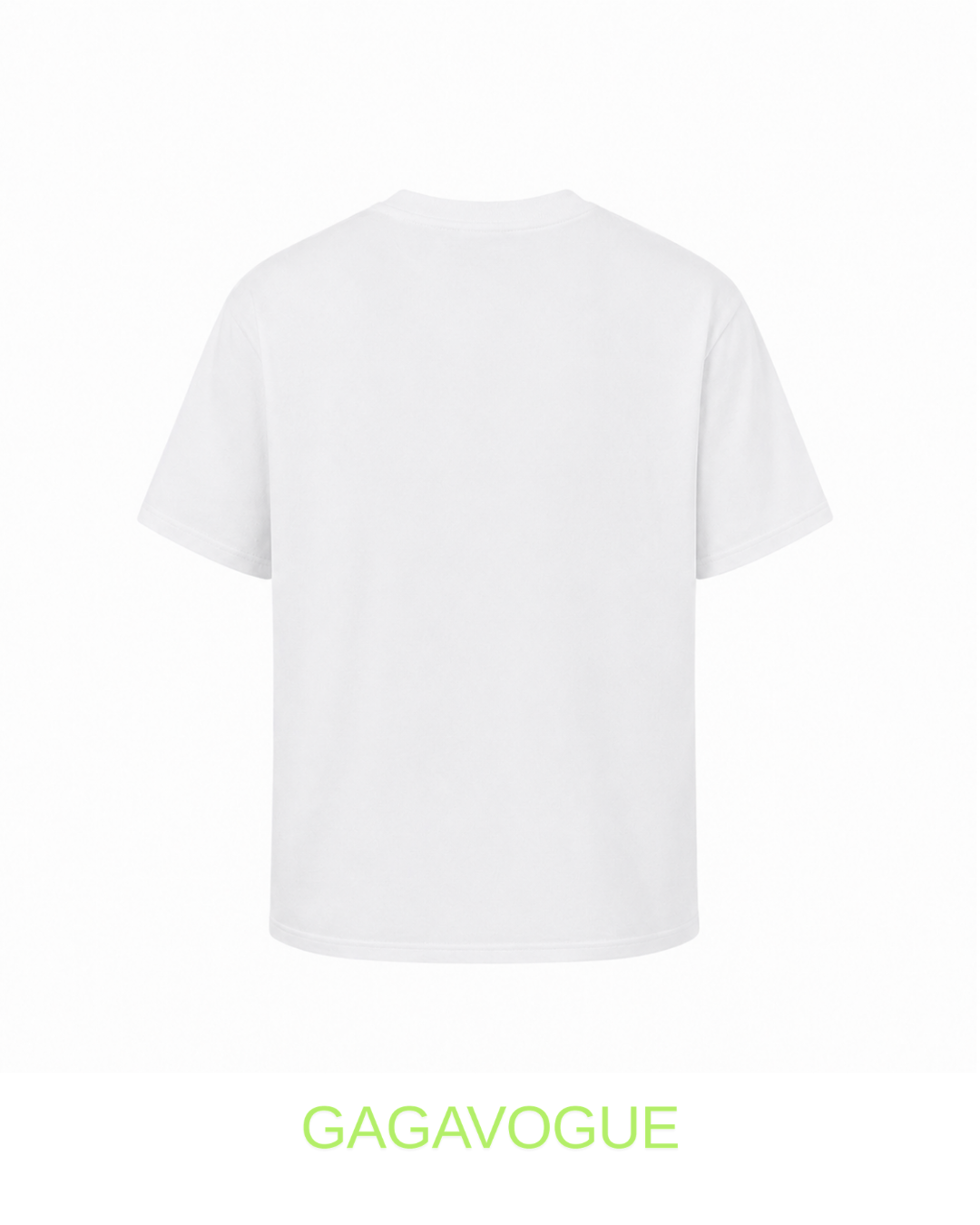 GAGAVOGUE BLUE RED DOODLE GRAPHIC OVERSIZE T-SHIRT
