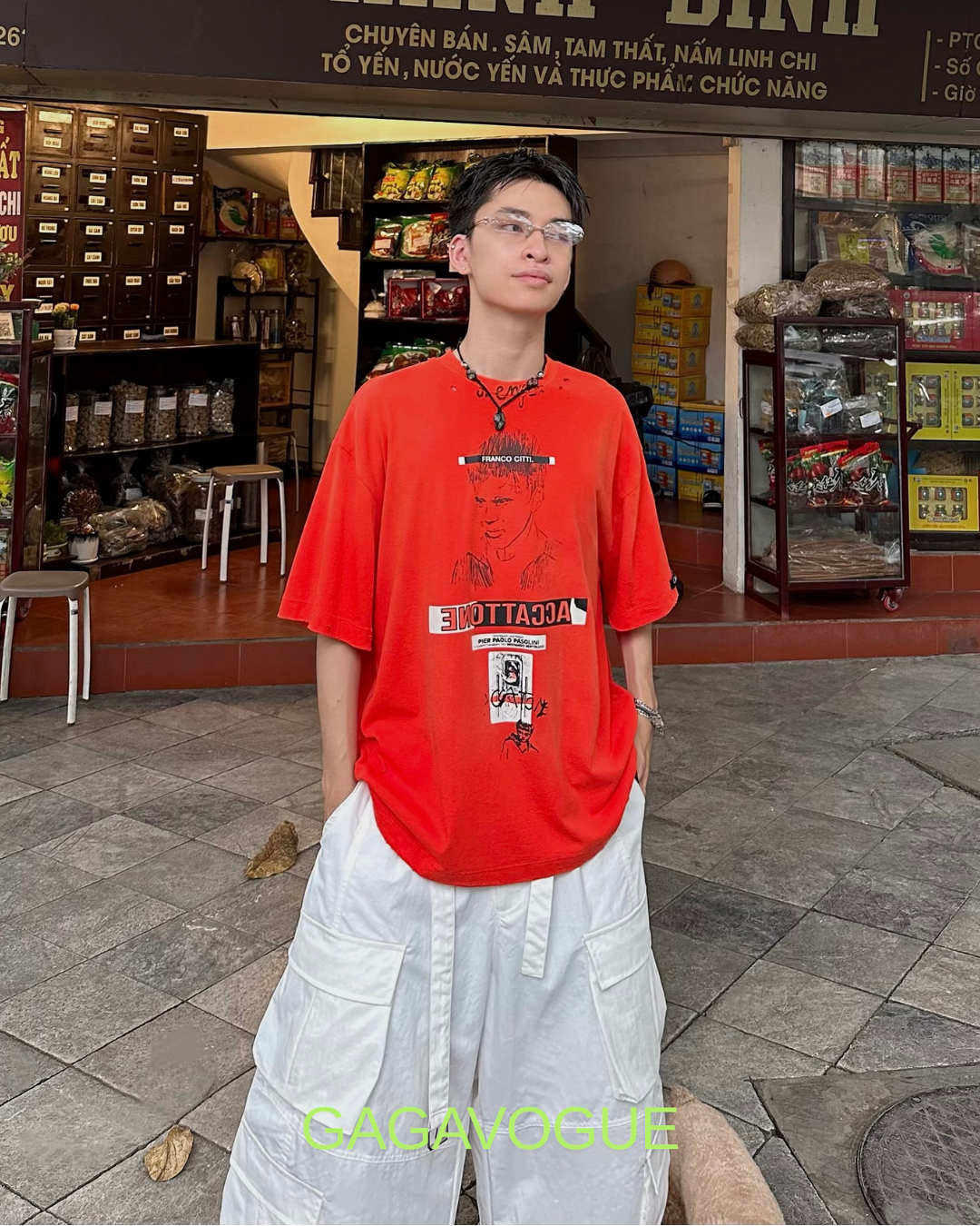 GAGAVOGUE FRANCO CITTA FILM ARCHIVE GRAPHIC TEE