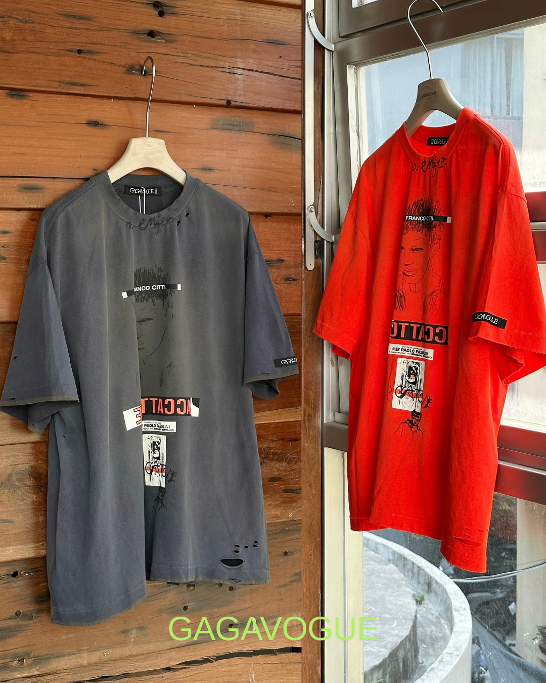 GAGAVOGUE FRANCO CITTA FILM ARCHIVE GRAPHIC TEE