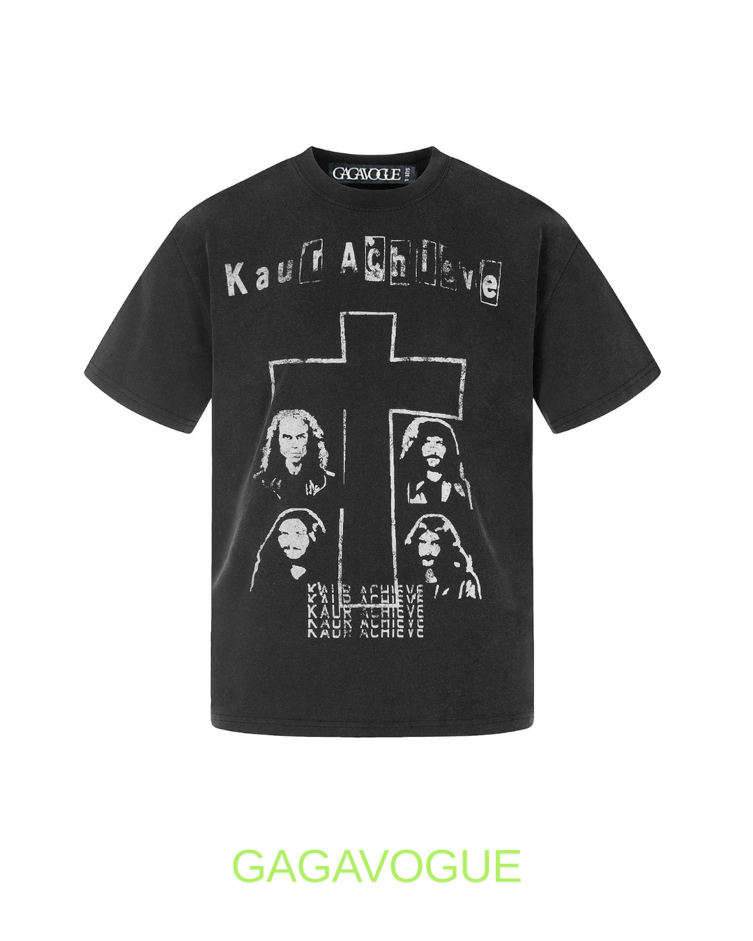 GAGAVOGUE VINTAGE CROSS GRAPHIC TEE