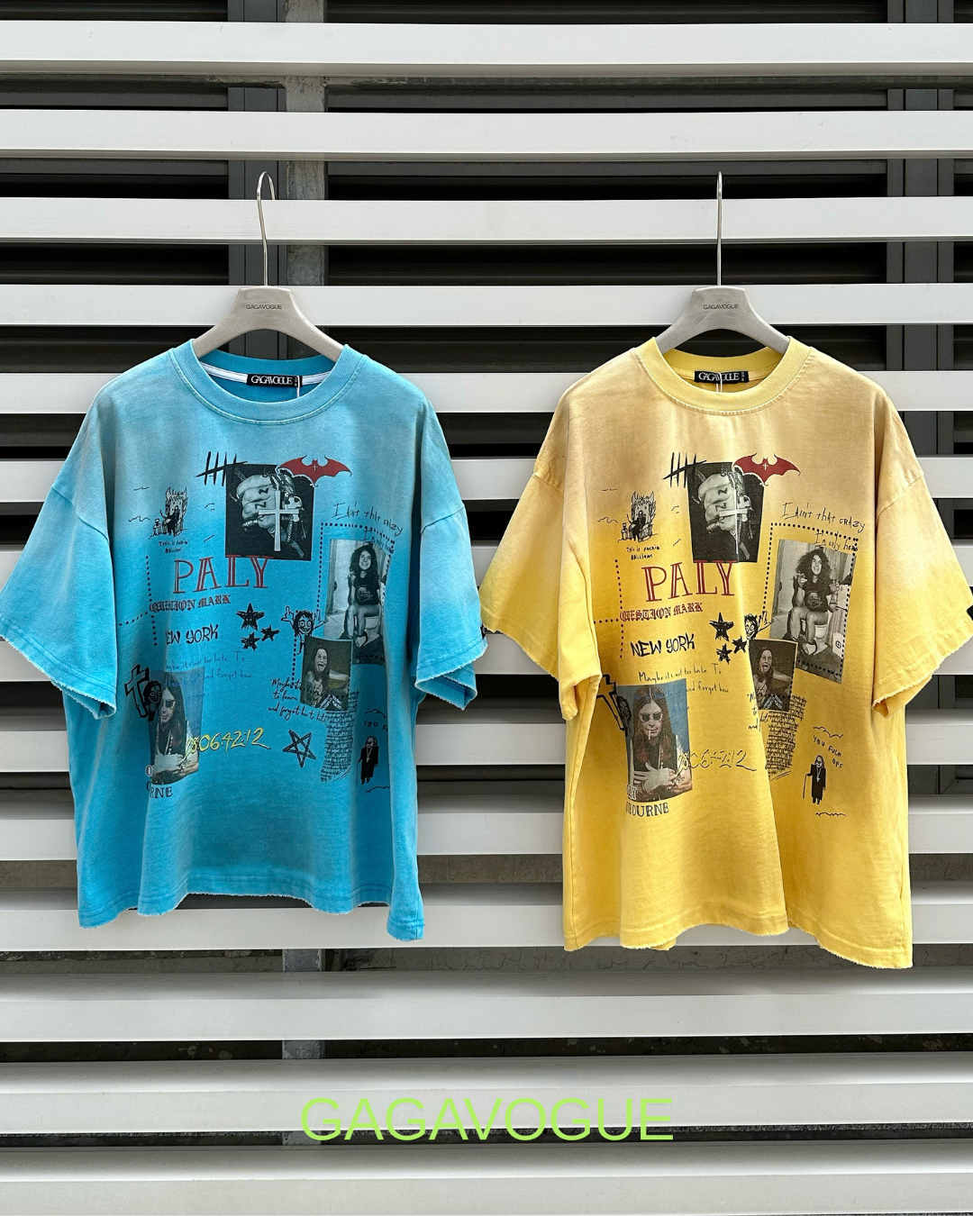 PALY MARK NEW YORK VINTAGE WASHED GRAPHIC STREETWEAR T-SHIRT
