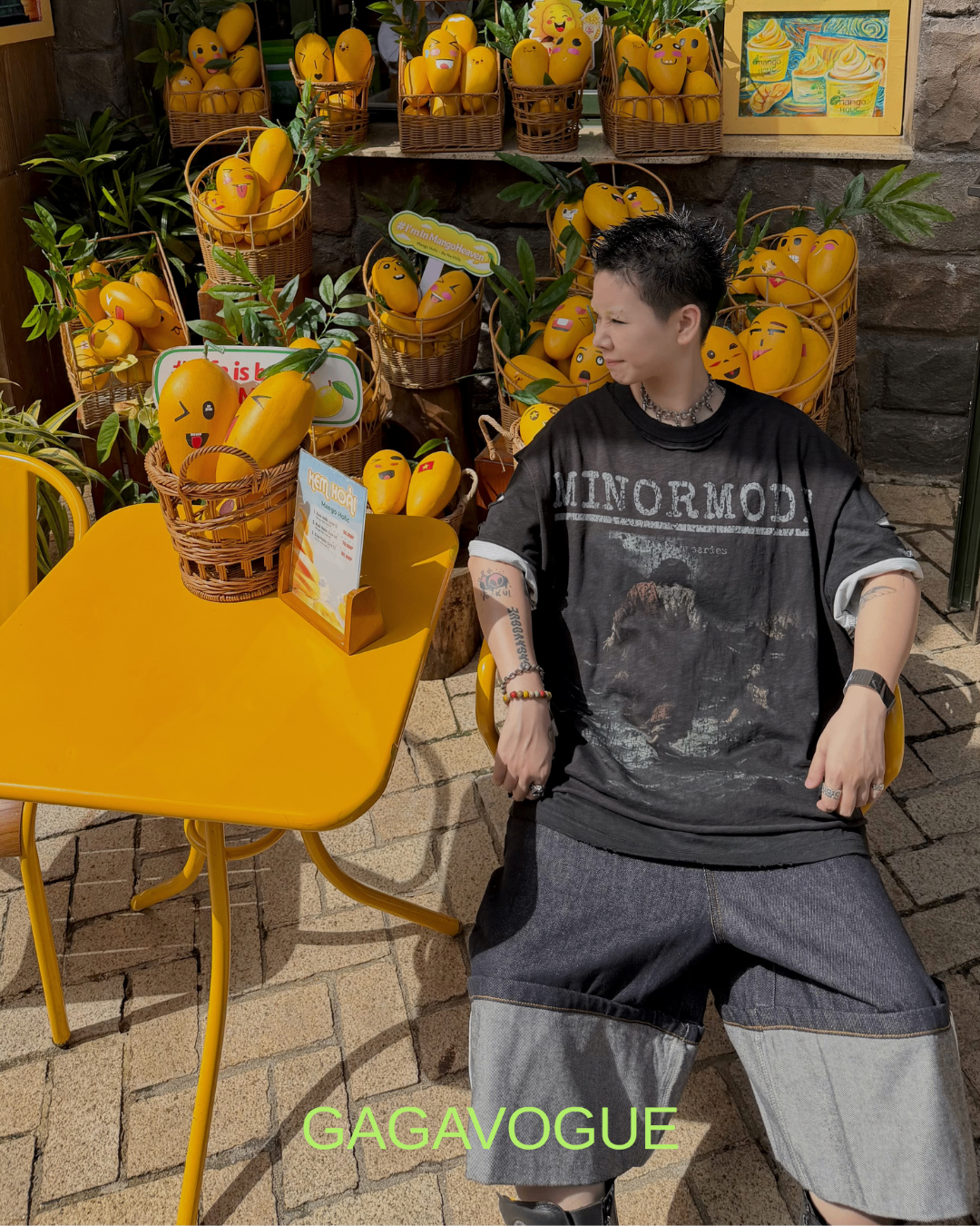 MINORMODE DARK SERIES DISTRESSED OVERSIZED T-SHIRT