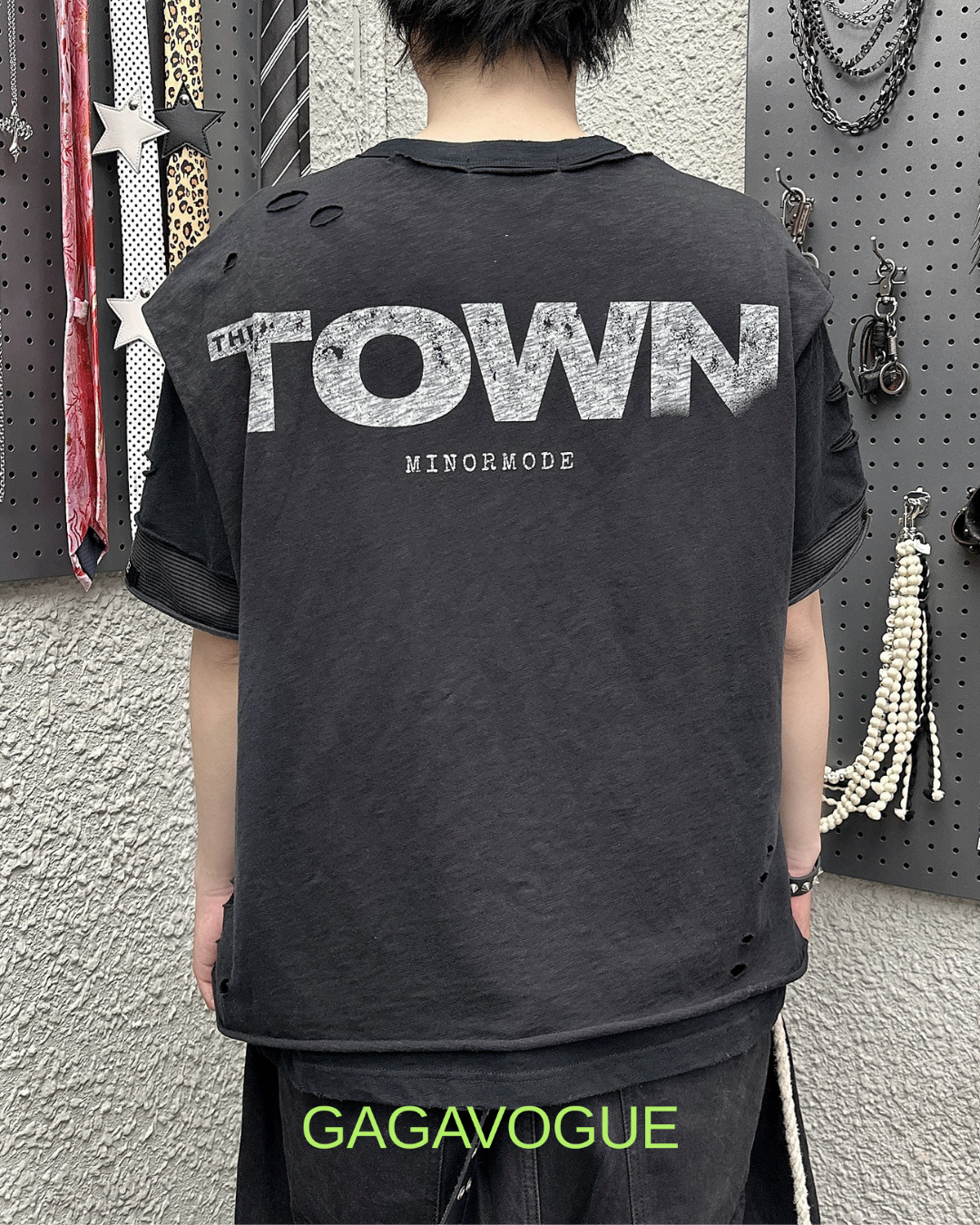 MINORMODE DARK SERIES DISTRESSED OVERSIZED T-SHIRT