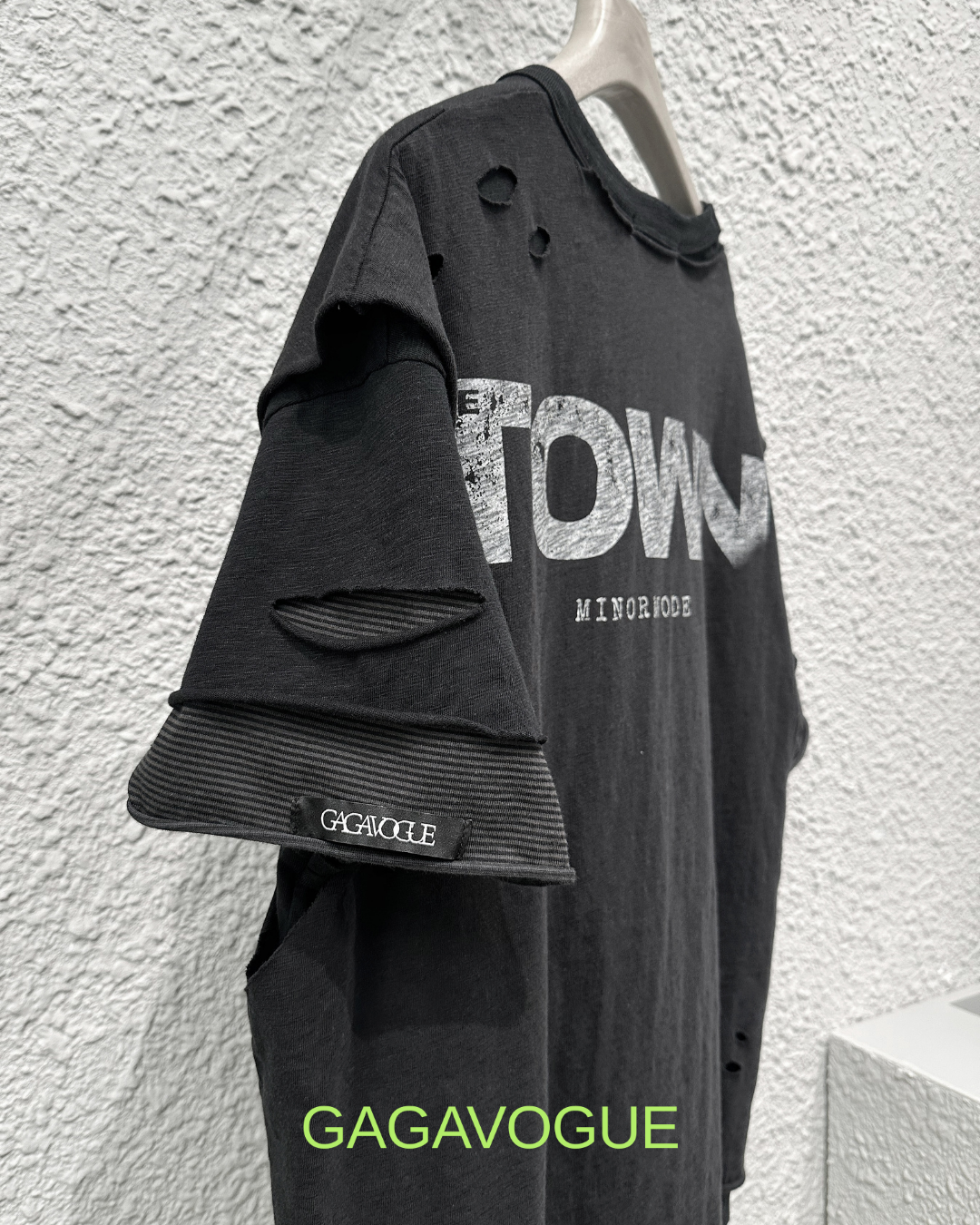 MINORMODE DARK SERIES DISTRESSED OVERSIZED T-SHIRT