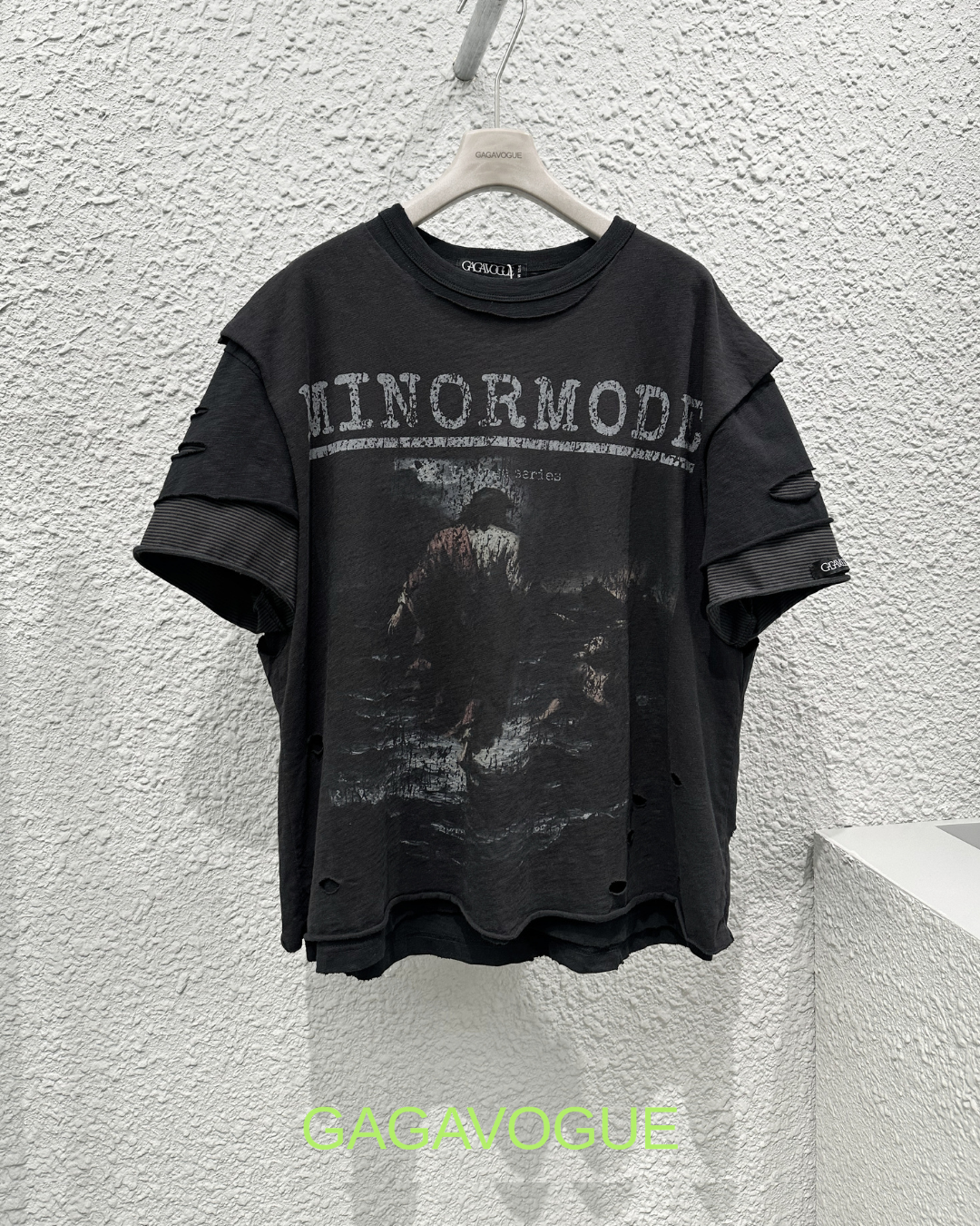 MINORMODE DARK SERIES DISTRESSED OVERSIZED T-SHIRT