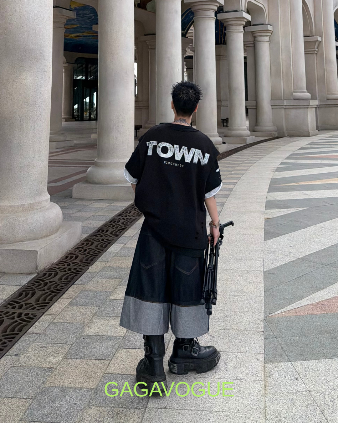 MINORMODE DARK SERIES DISTRESSED OVERSIZED T-SHIRT