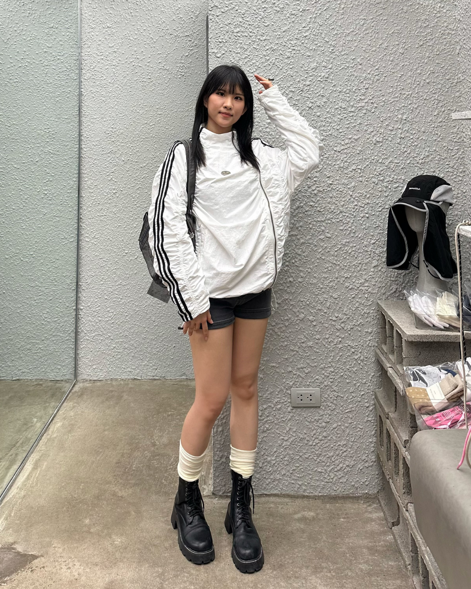GAGAVOGUE STRIPE TRACK ZIP JACKET