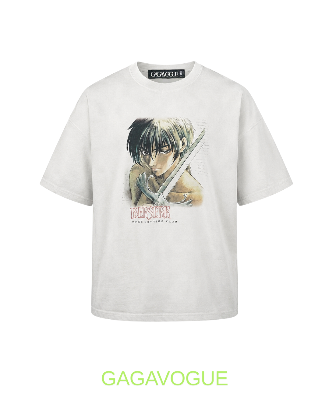 GAGAVOGUE BERSERK ANIME GRAPHIC OVERSIZED T-SHIRT