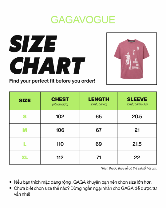GAGAVOGUE PEOPLE ARE STRANGE VINTAGE GRAPHIC OVERSIZED T-SHIRT