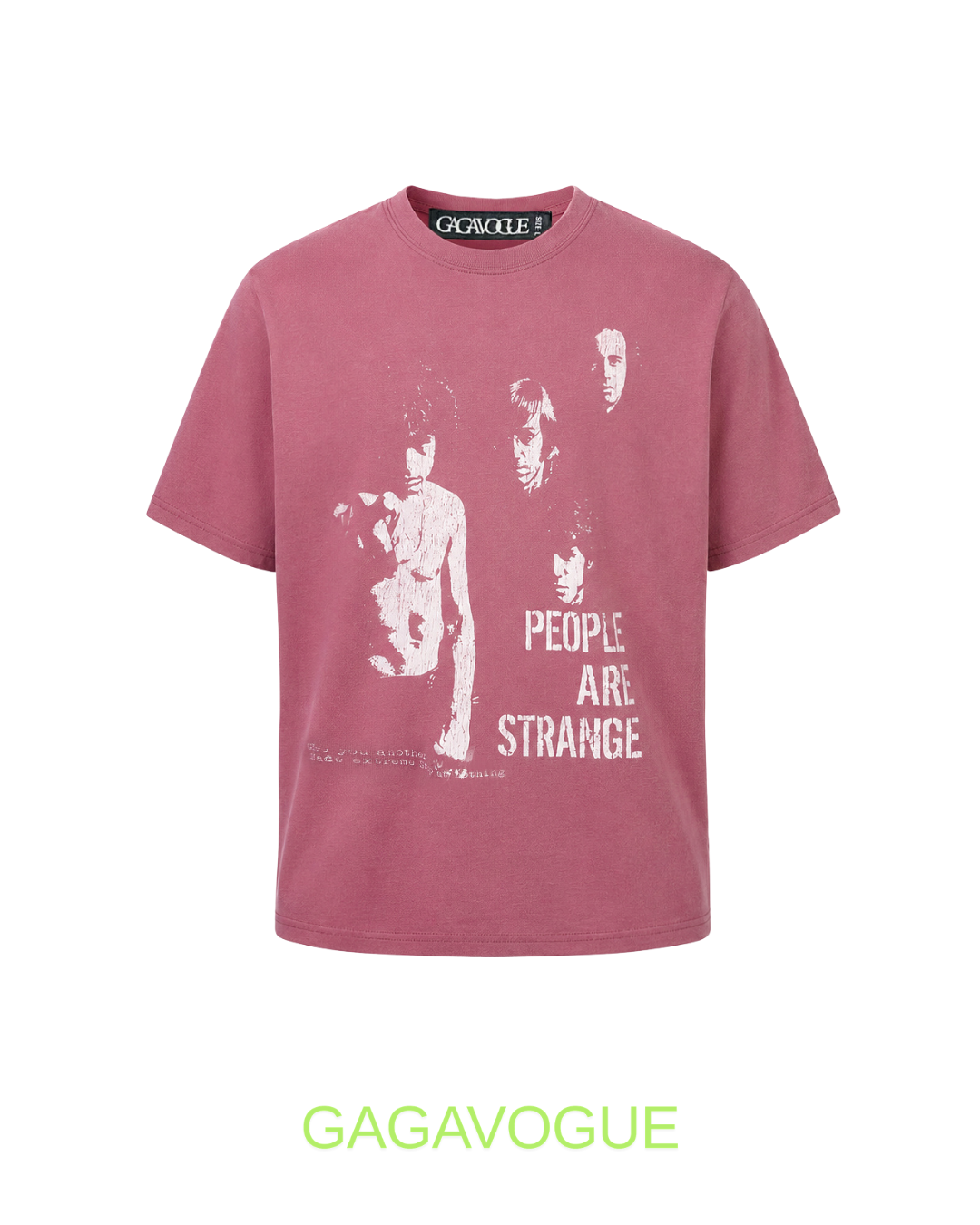 GAGAVOGUE PEOPLE ARE STRANGE VINTAGE GRAPHIC OVERSIZED T-SHIRT