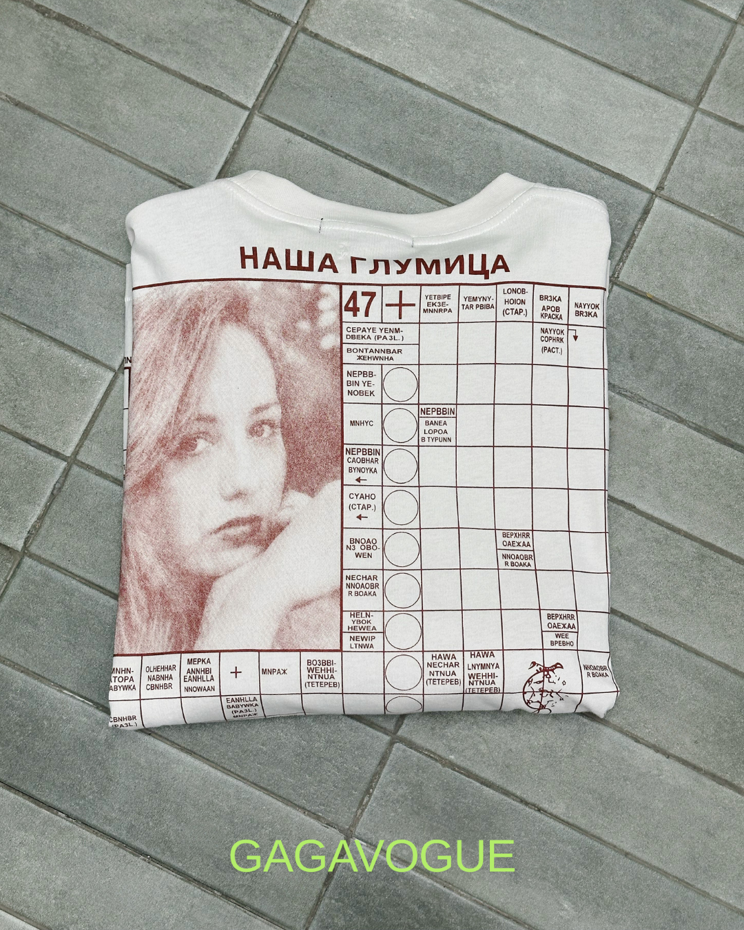 AMERICAN ACTOR LAYERED GRAPHIC LONG SLEEVE T-SHIRT