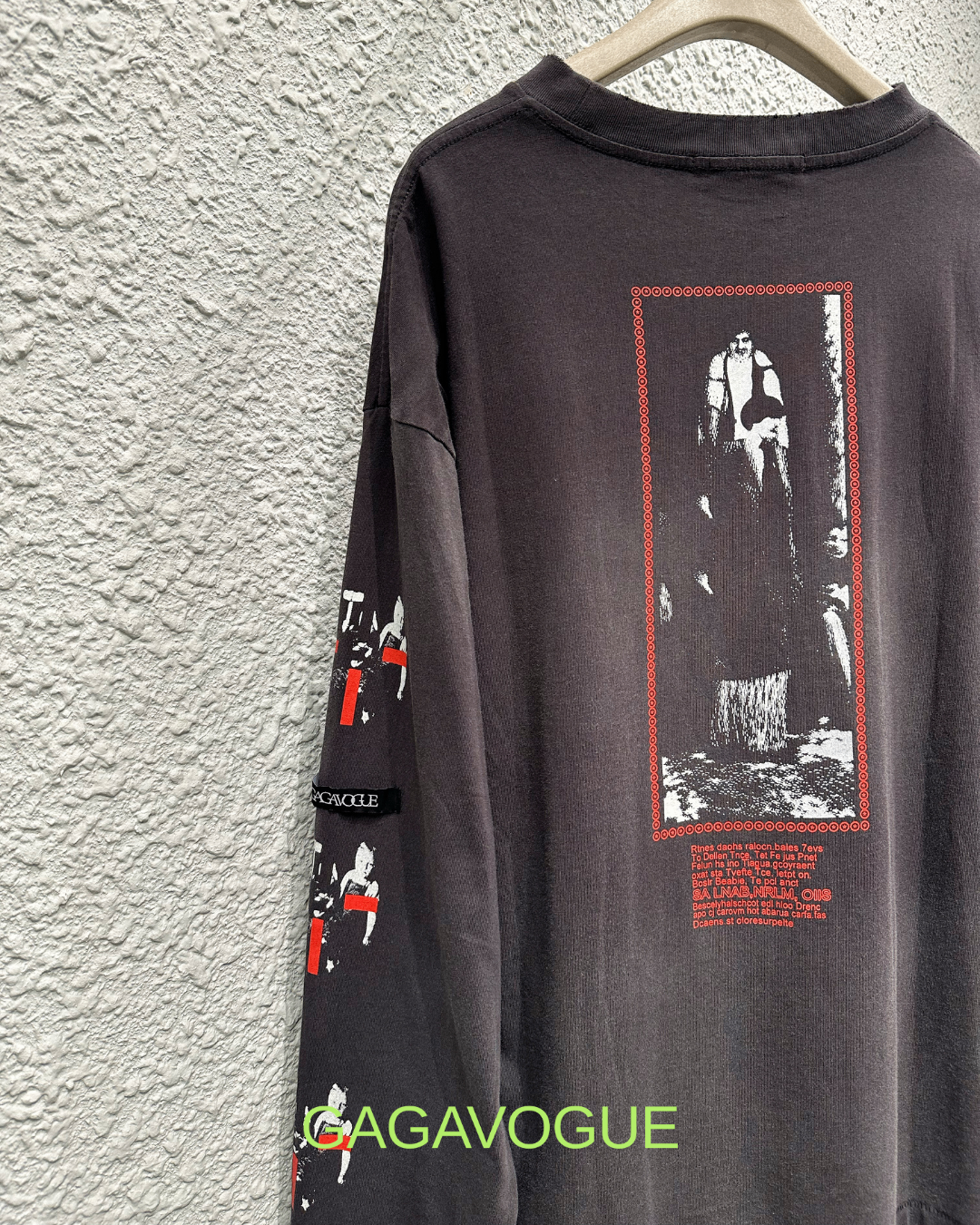 GAGAVOGUE REALITY OF GOD GRAPHIC LONG SLEEVE TEE