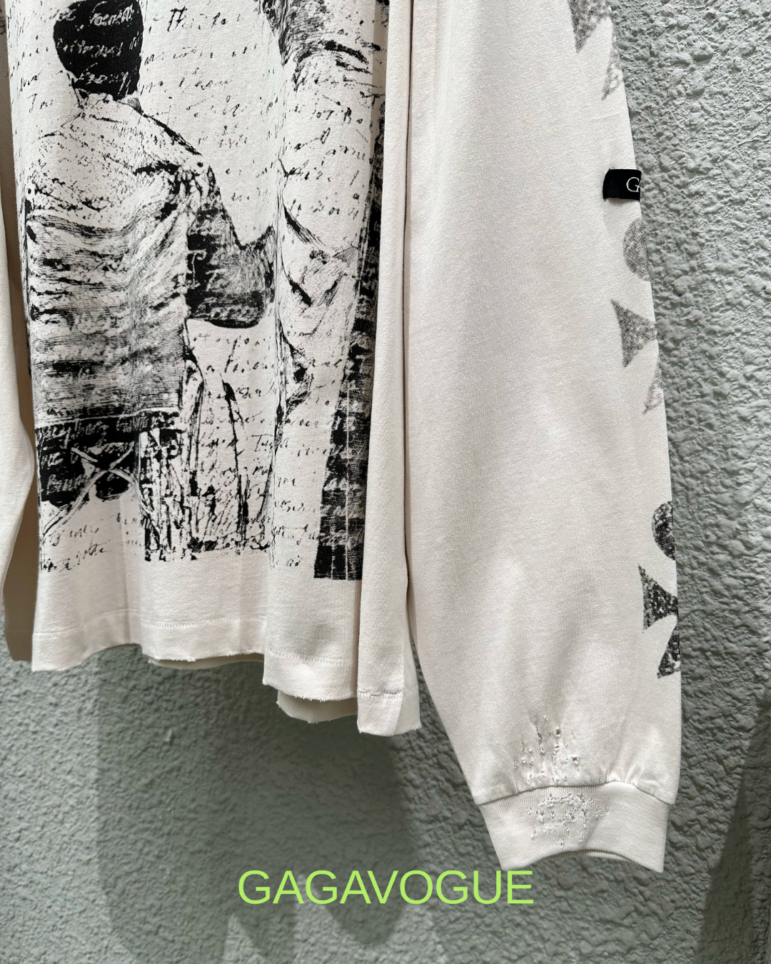 GAGAVOGUE DÉRANGEMENT À X ARCHIVE GRAPHIC SWEATSHIRT