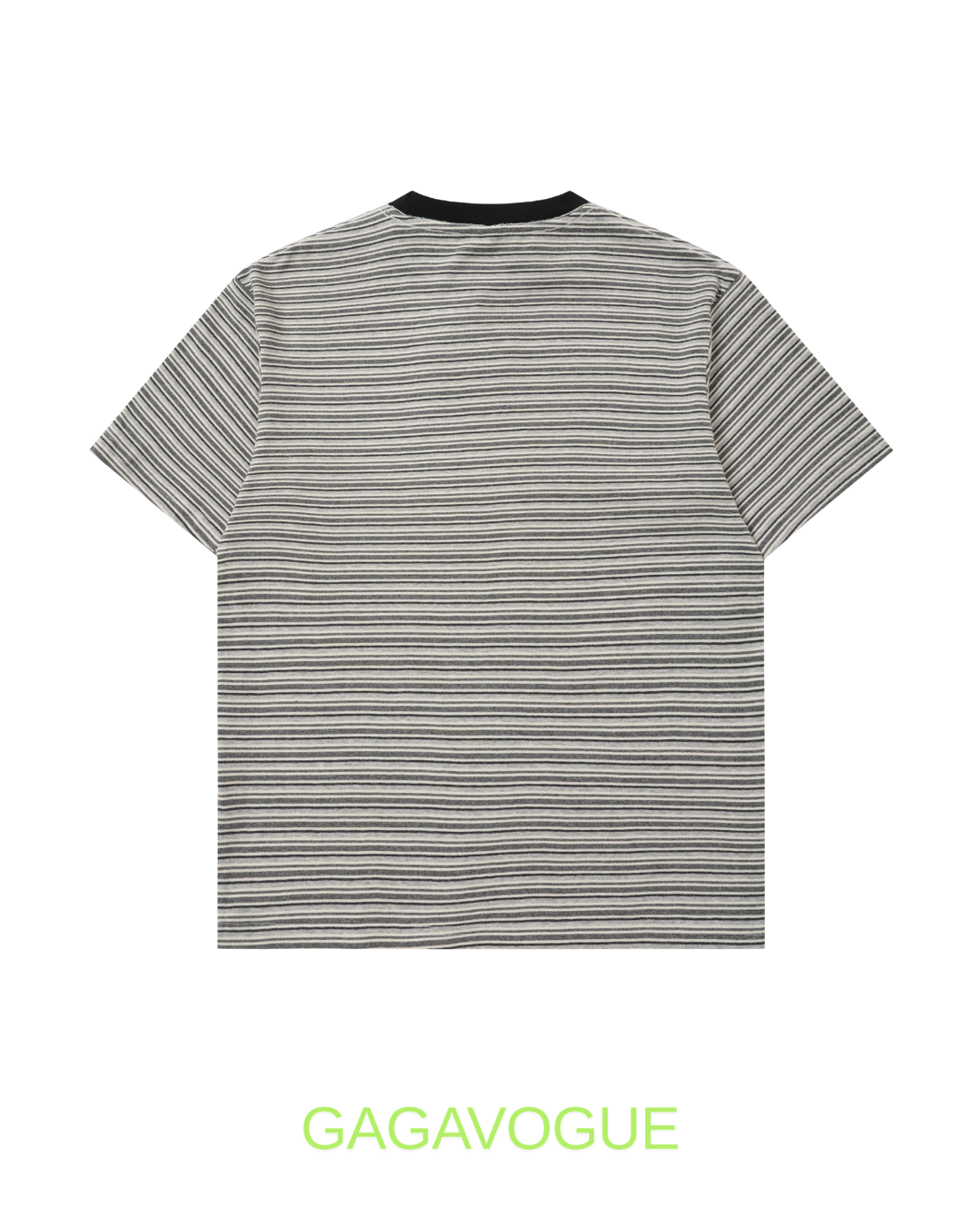 GAGAVOGUE LONELY STRIPE GRAPHIC TEE