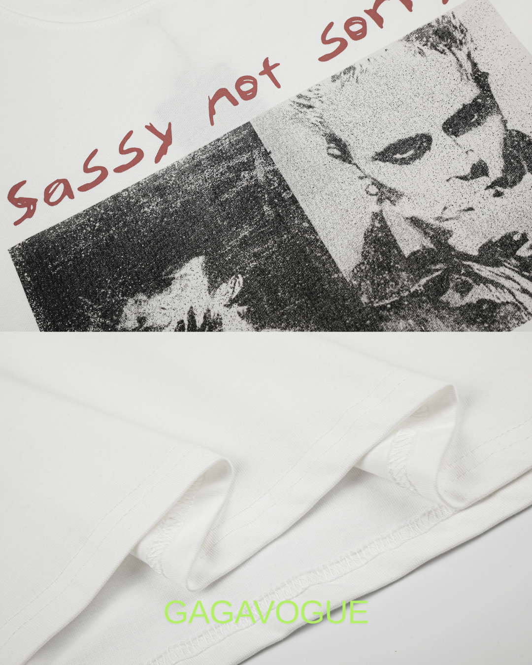 GAGAVOGUE SASSY NOT SORRY LAYERED LONG SLEEVE T-SHIRT
