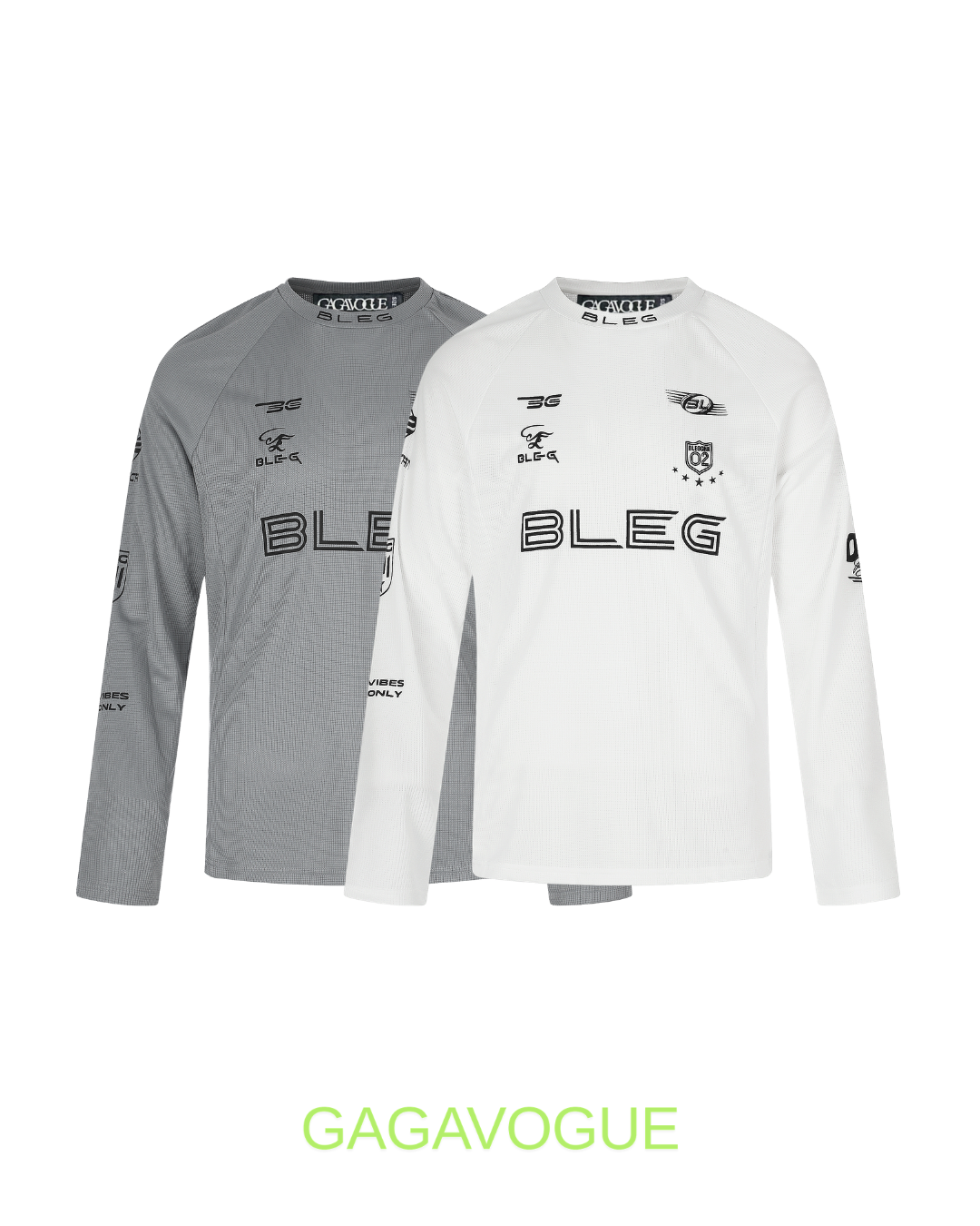 GAGAVOGUE BLEG PERFORMANCE MOCK NECK LONG SLEEVE T-SHIRT