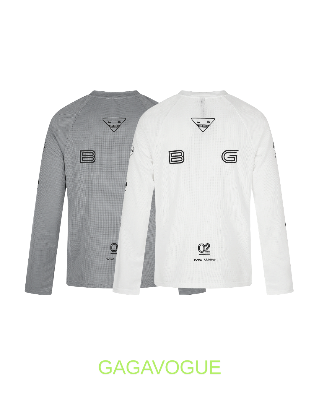 GAGAVOGUE BLEG PERFORMANCE MOCK NECK LONG SLEEVE T-SHIRT