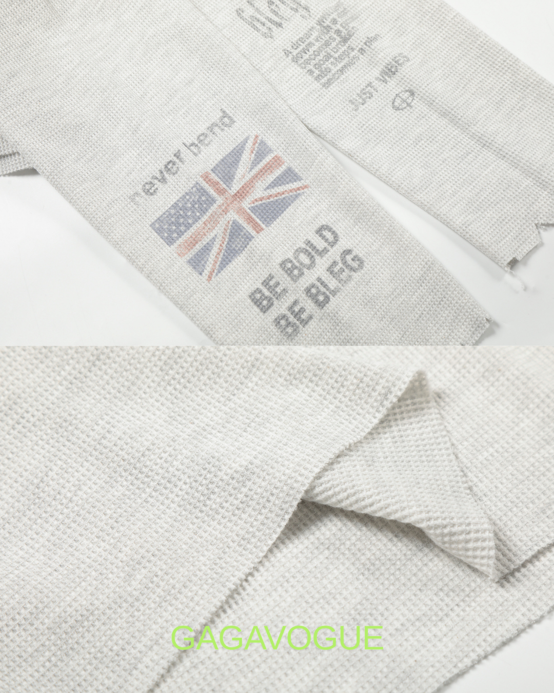 GAGAVOGUE BE BOLD UNION JACK GRAPHIC LONG SLEEVE TEE