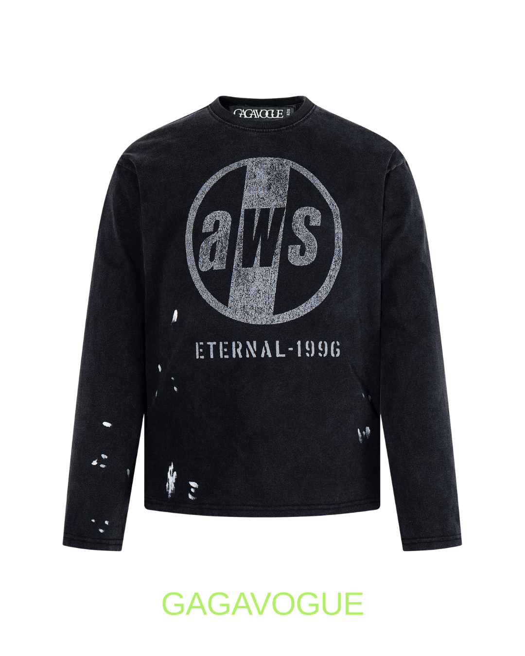 GAGAVOGUE AWS ETERNAL 1999G WASHED LONG SLEEVE T-SHIRT