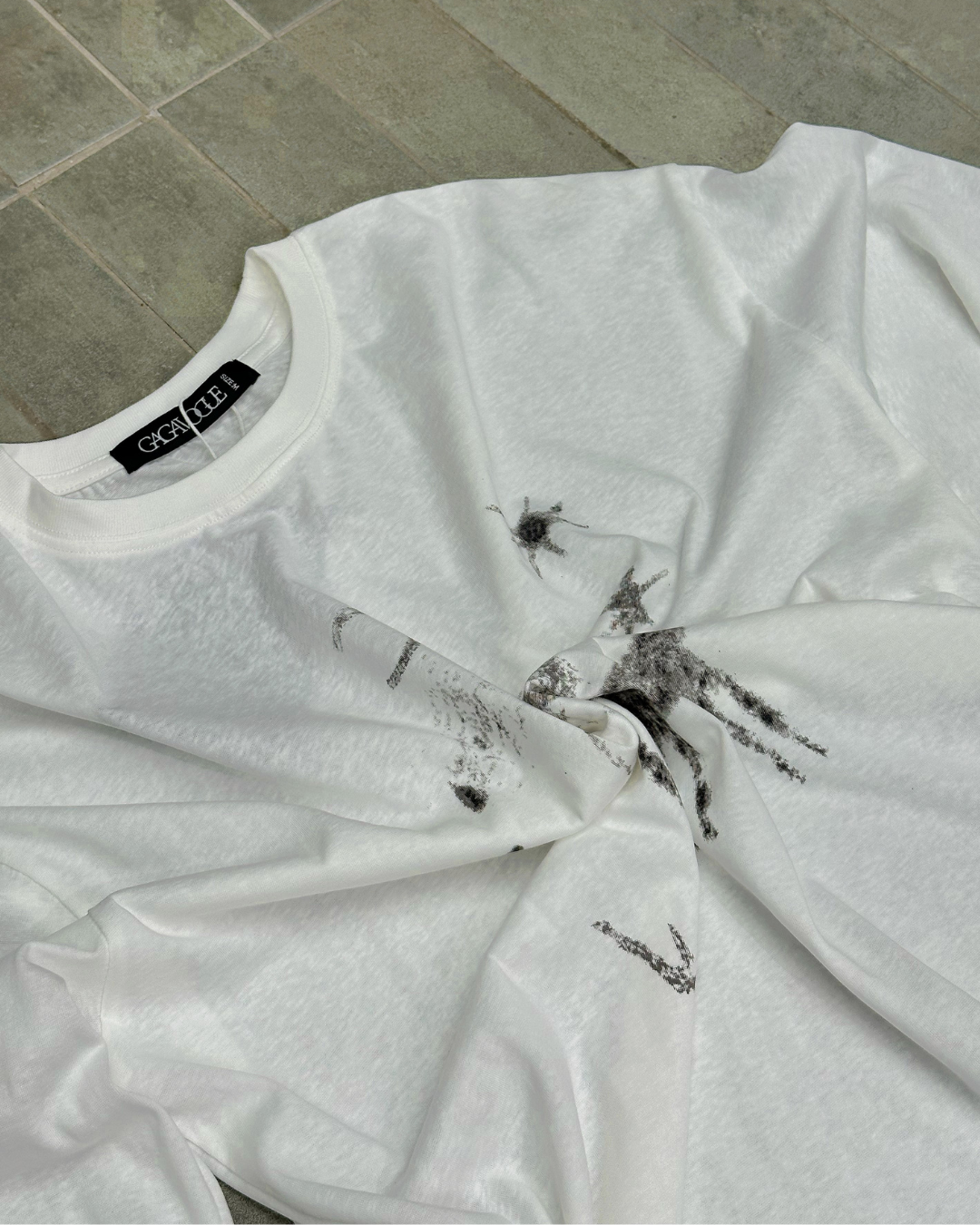 GAGAVOGUE CELESTIAL HORSE GRAPHIC LONG SLEEVE T-SHIRT