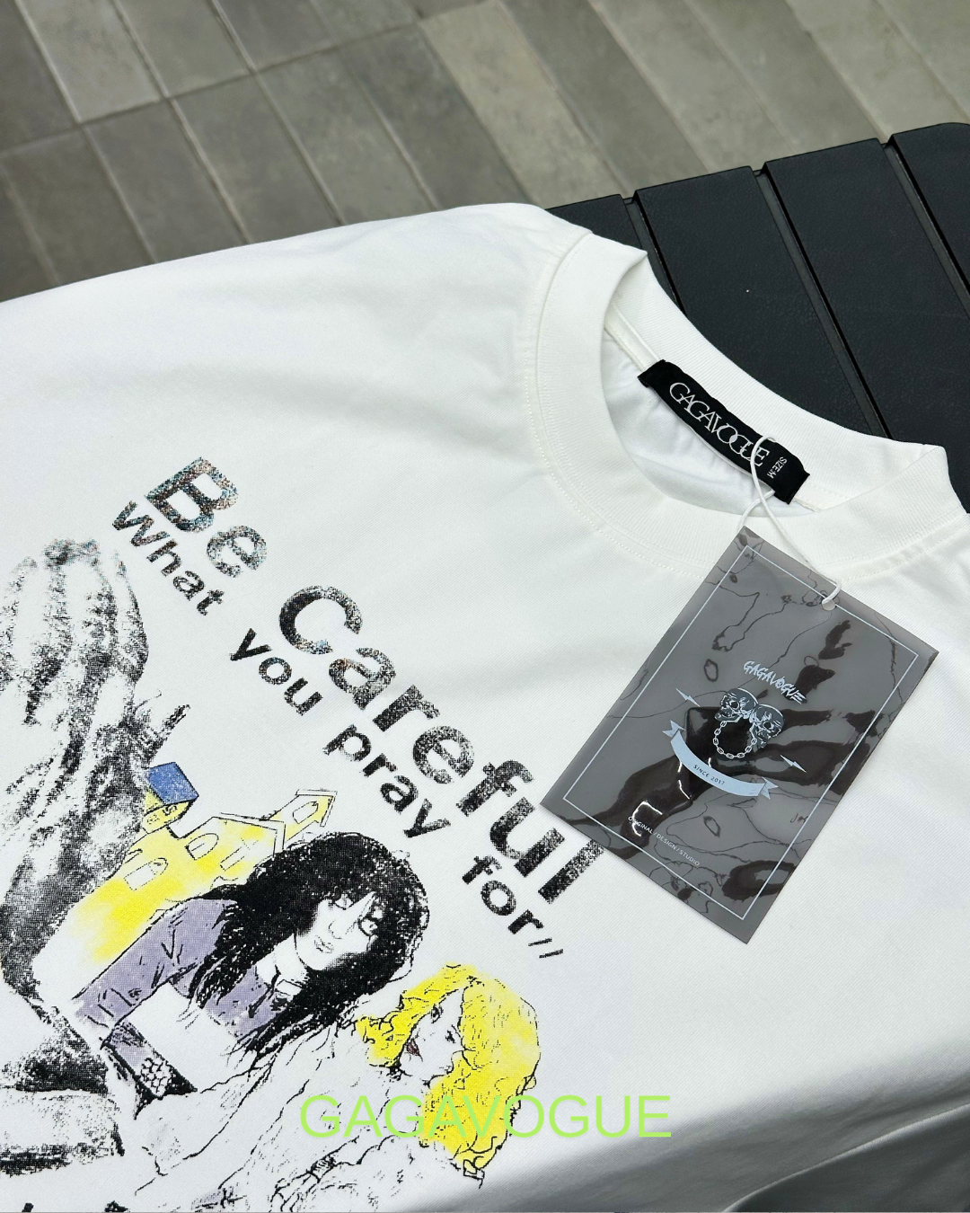 GAGAVOGUE BE CAREFUL PRAY FOR GRAPHIC TEE