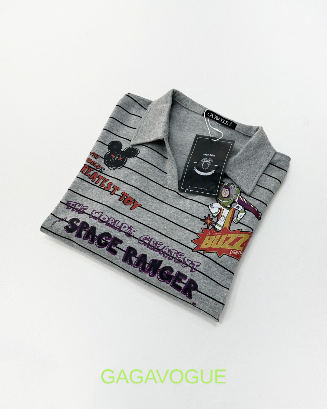 GAGAVOGUE SPACE RANGER STRIPED RUGBY LONG SLEEVE