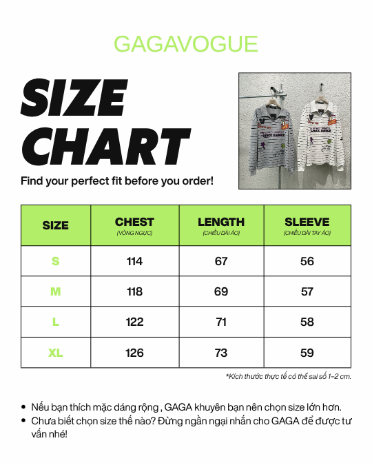 GAGAVOGUE SPACE RANGER STRIPED RUGBY LONG SLEEVE