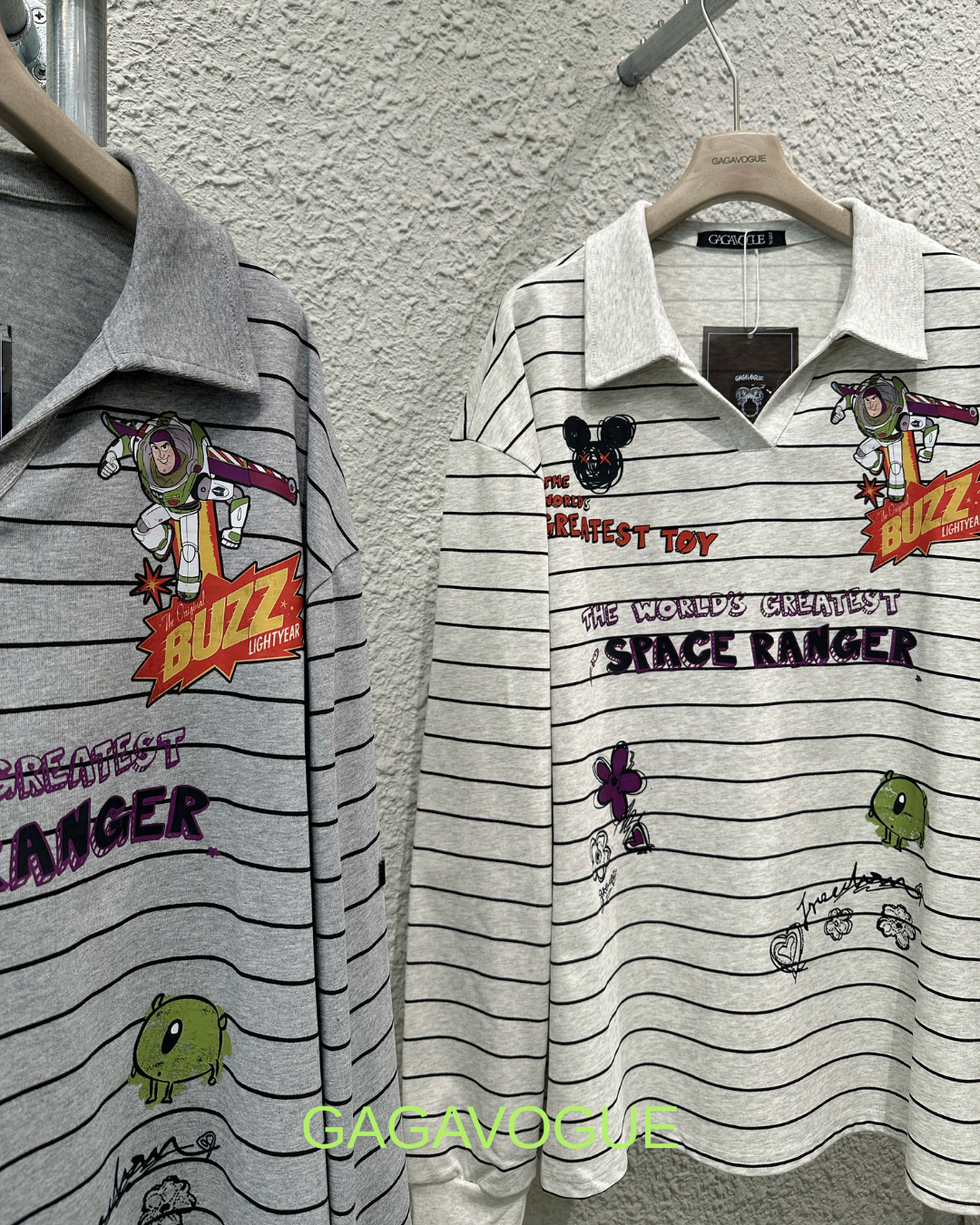 GAGAVOGUE SPACE RANGER STRIPED RUGBY LONG SLEEVE