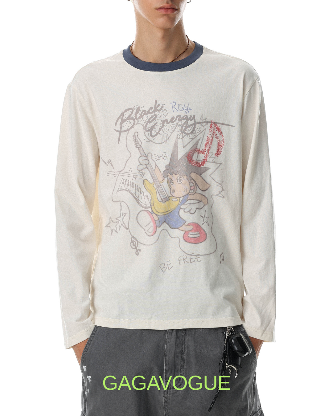 GAGAVOGUE CARTOON LONG SLEEVE TEE