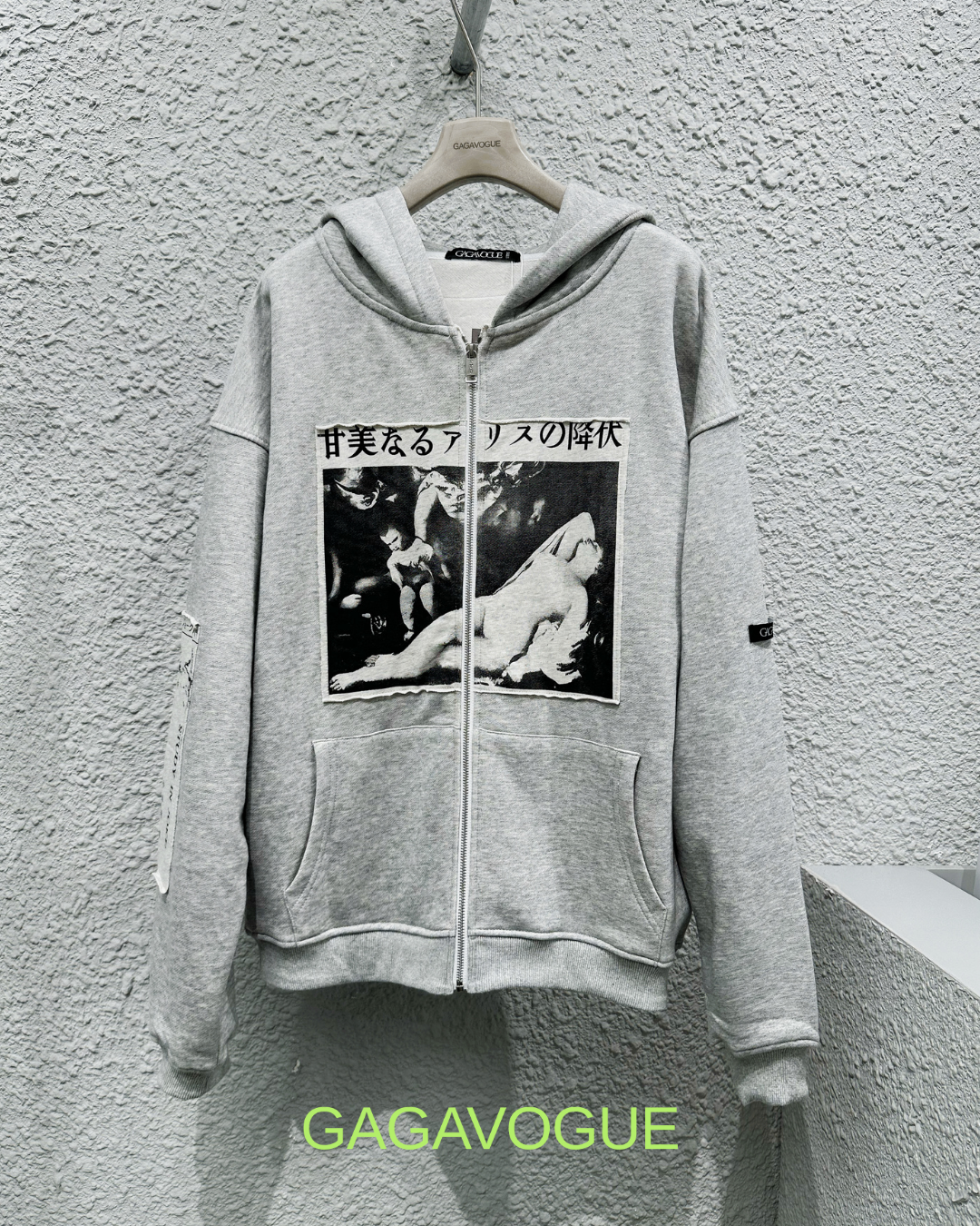GAGAVOGUE VINTAGE GRAPHIC ZIP HOODIE