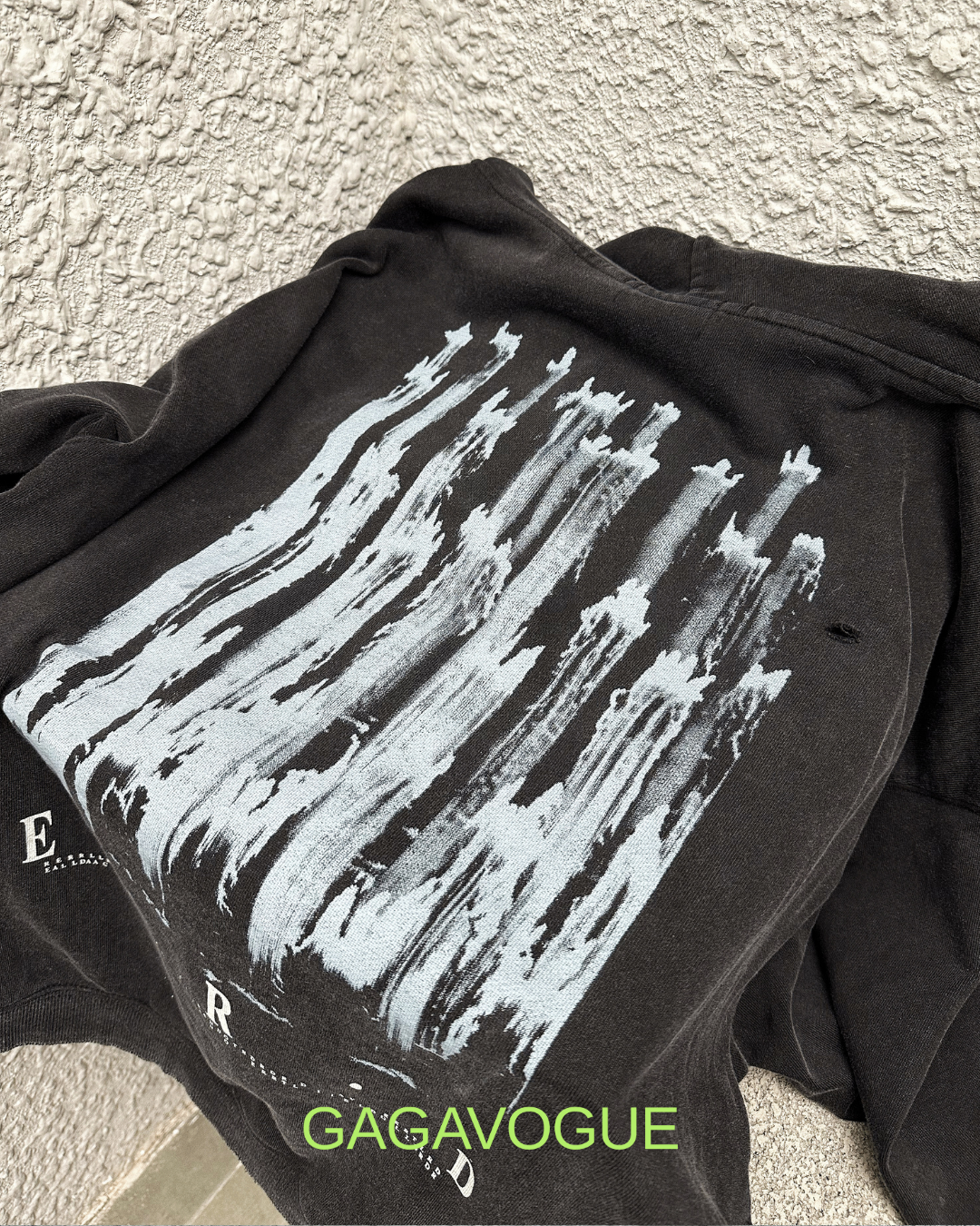 GAGAVOGUE VINTAGE COLLAGE ZIP HOODIE