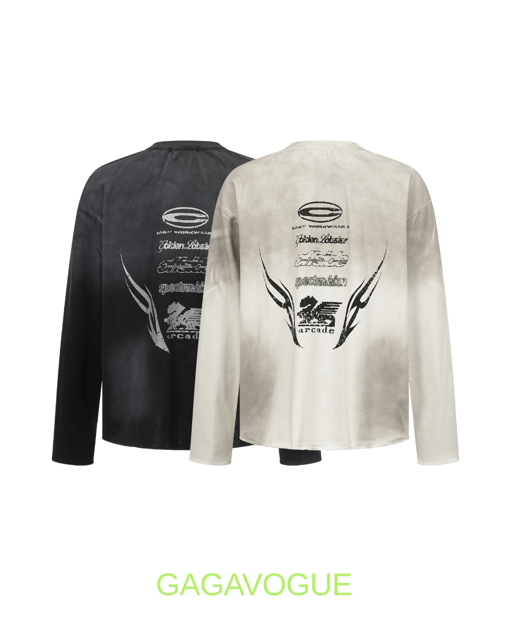 GAGAVOGUE SOMEBODY’S WATCHIN’ ME GRAPHIC LONG SLEEVE T-SHIRT