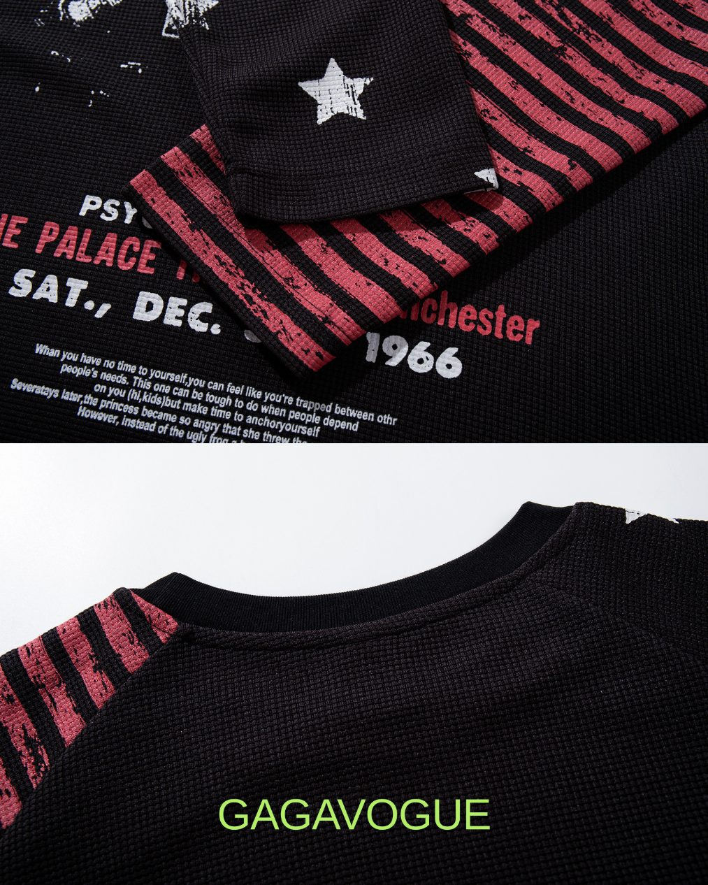 GAGAVOGUE BAD RELIGION PSYCHEDELICAMANIA GRAPHIC LONG SLEEVE TEE