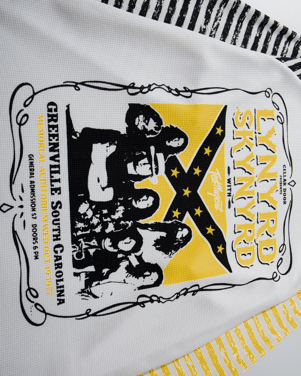 GAGAVOGUE LYNYRD SKYNYRD GREENVILLE GRAPHIC WAFFLE LONG SLEEVE TEE