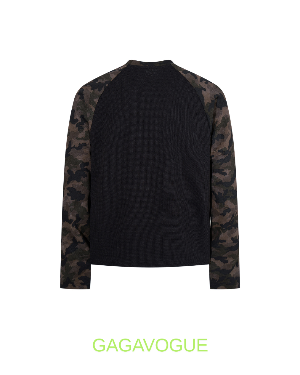 GAGAVOGUE JEFF BUCKLEY CAMO SLEEVE GRAPHIC LONG SLEEVE TEE