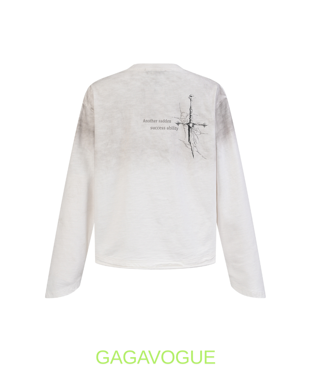 GAGAVOGUE FREEDOM IS THE RIGHT GRAPHIC LONG SLEEVE T-SHIRT