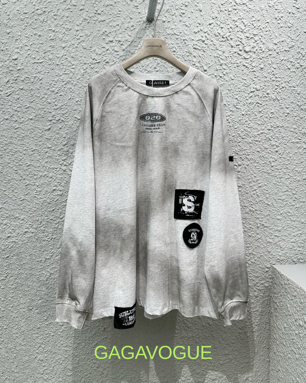 GAGAVOGUE 920 SEASONS CLUB PATCHWORK LONG SLEEVE T-SHIRT