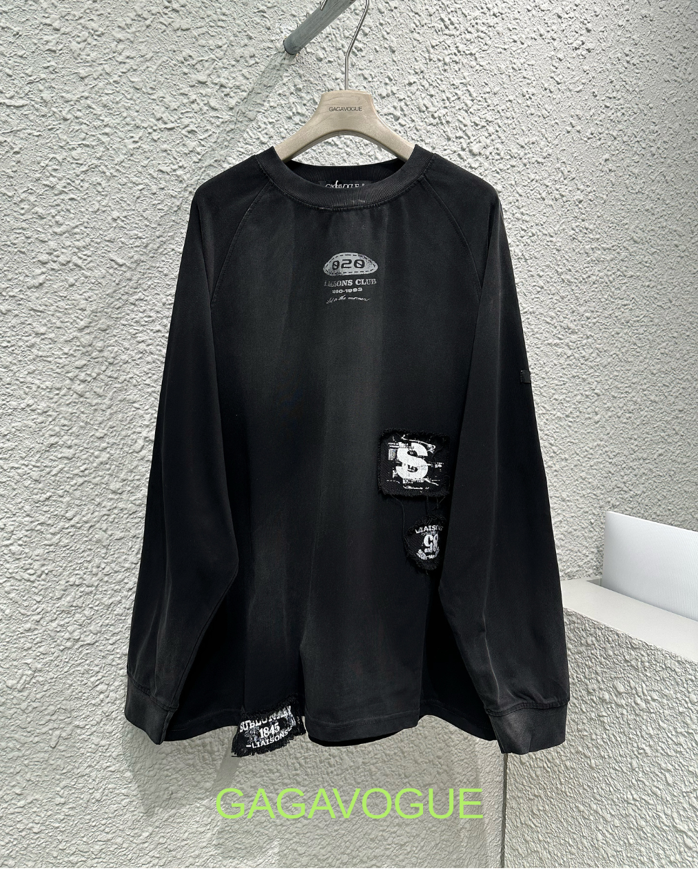 GAGAVOGUE 920 SEASONS CLUB PATCHWORK LONG SLEEVE T-SHIRT