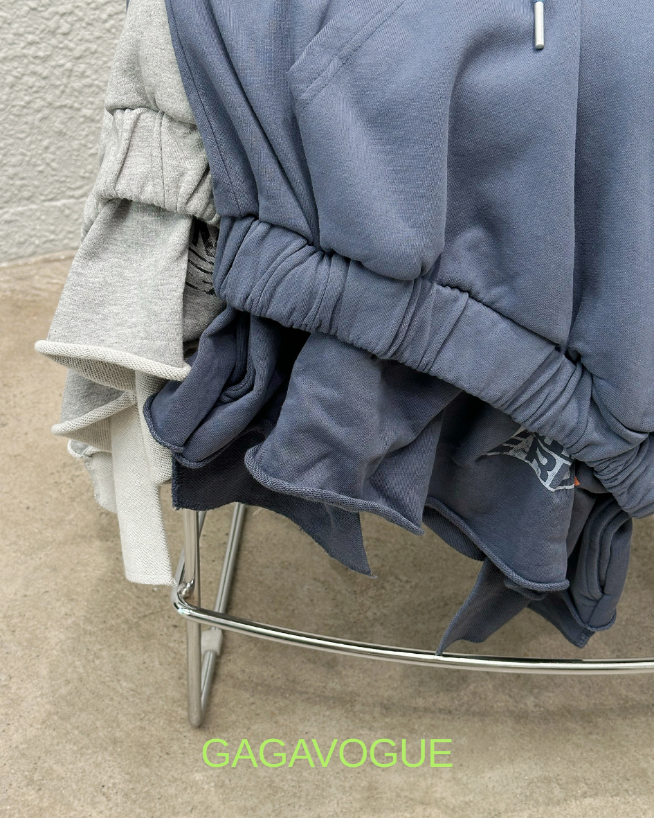 GAGAVOGUE P.I. COUNTY INMATE GRAPHIC DECONSTRUCTED HOODIE