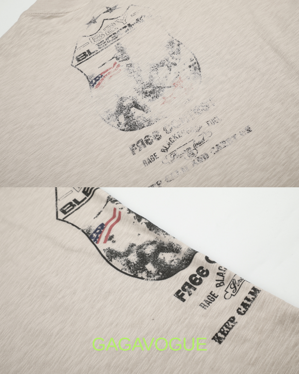 GAGAVOGUE BGV FACE CONTEST GRAPHIC LONG SLEEVE TEE