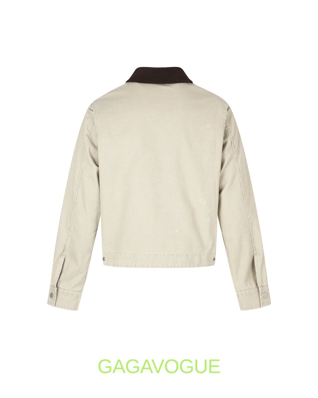 GAGAVOGUE BEIGE BRITNEY SPEARS GRAPHIC ZIP-UP JACKET