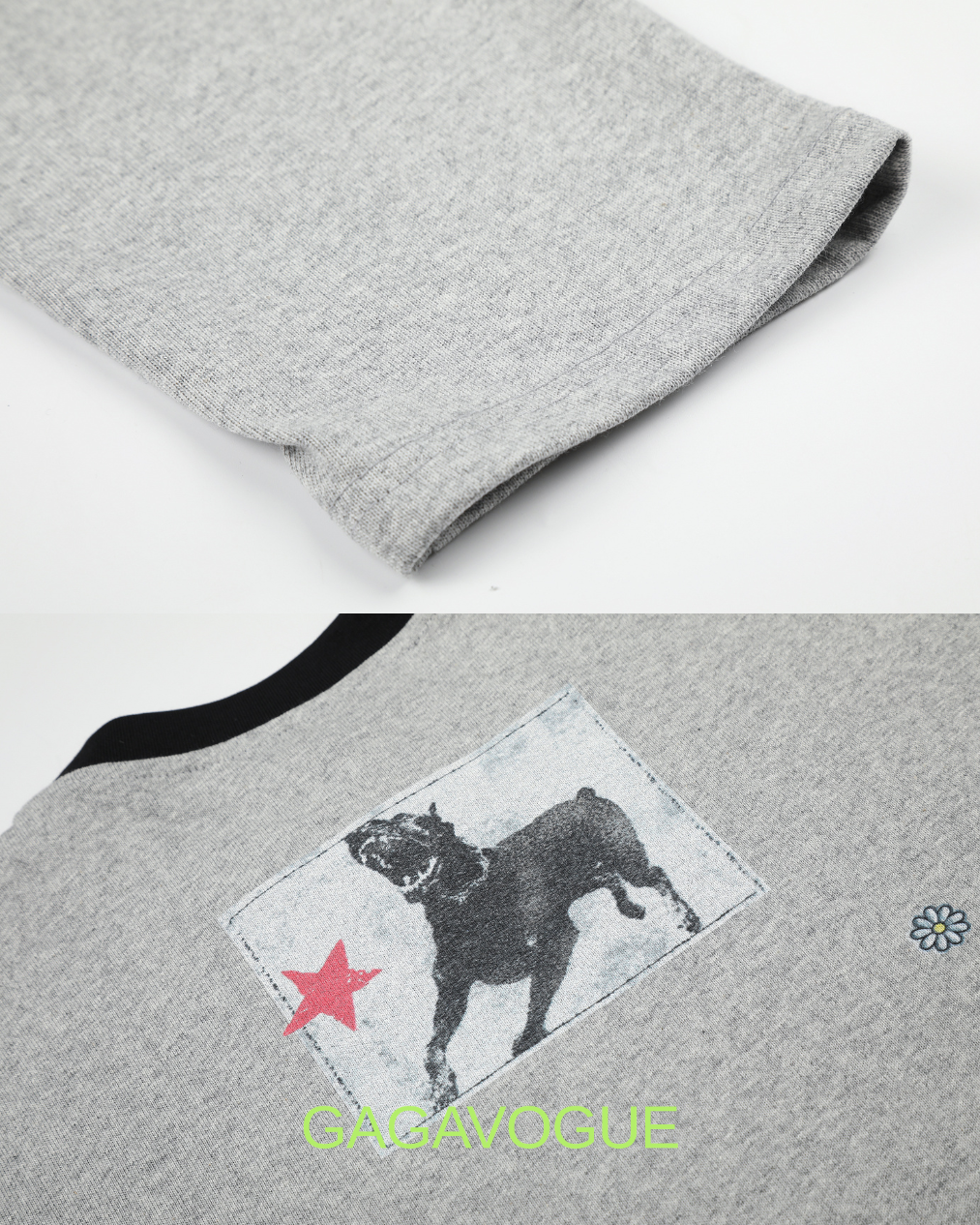 GAGAVOGUE MISSING NO.07 DOG GRAPHIC LONG SLEEVE TEE