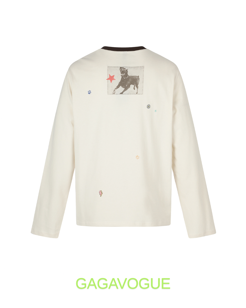 GAGAVOGUE MISSING NO.07 DOG GRAPHIC LONG SLEEVE TEE