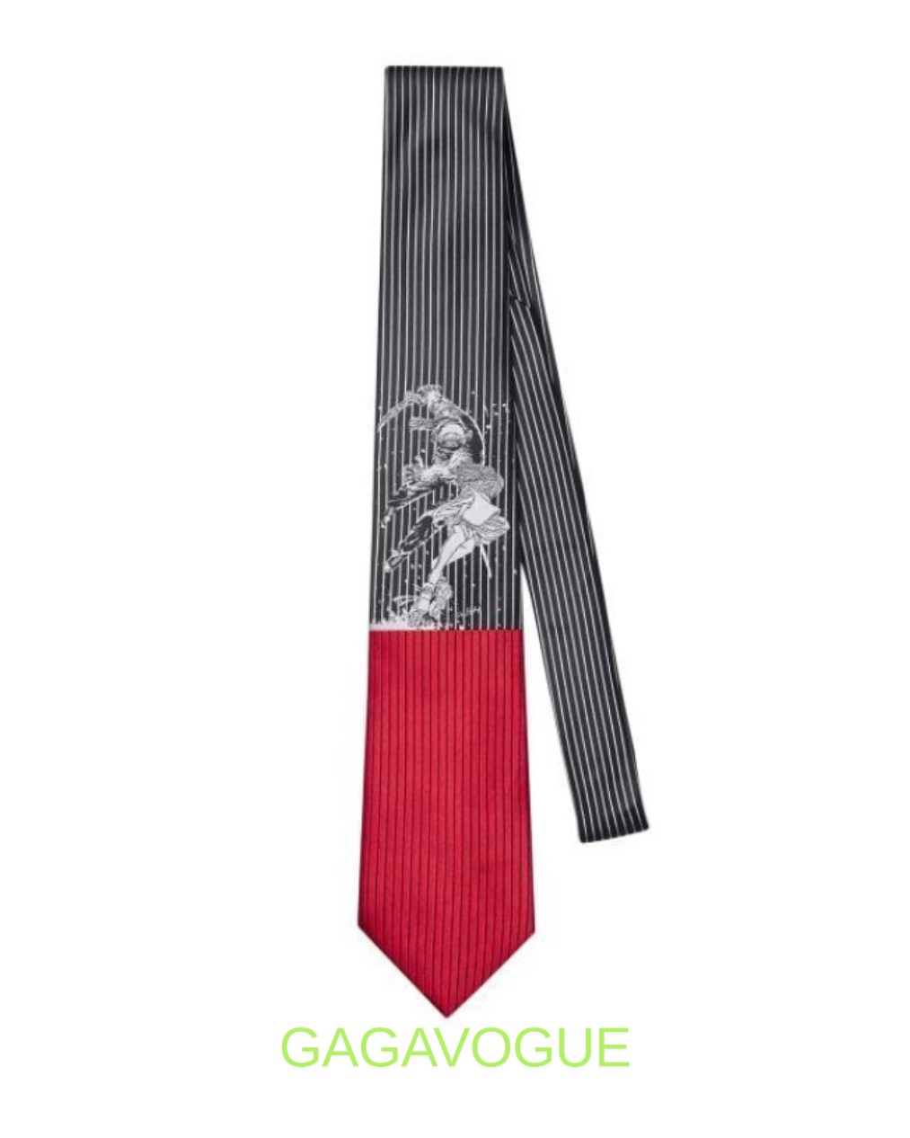 GAGAVOGUE KNIGHT STRIPE CONTRAST TIE
