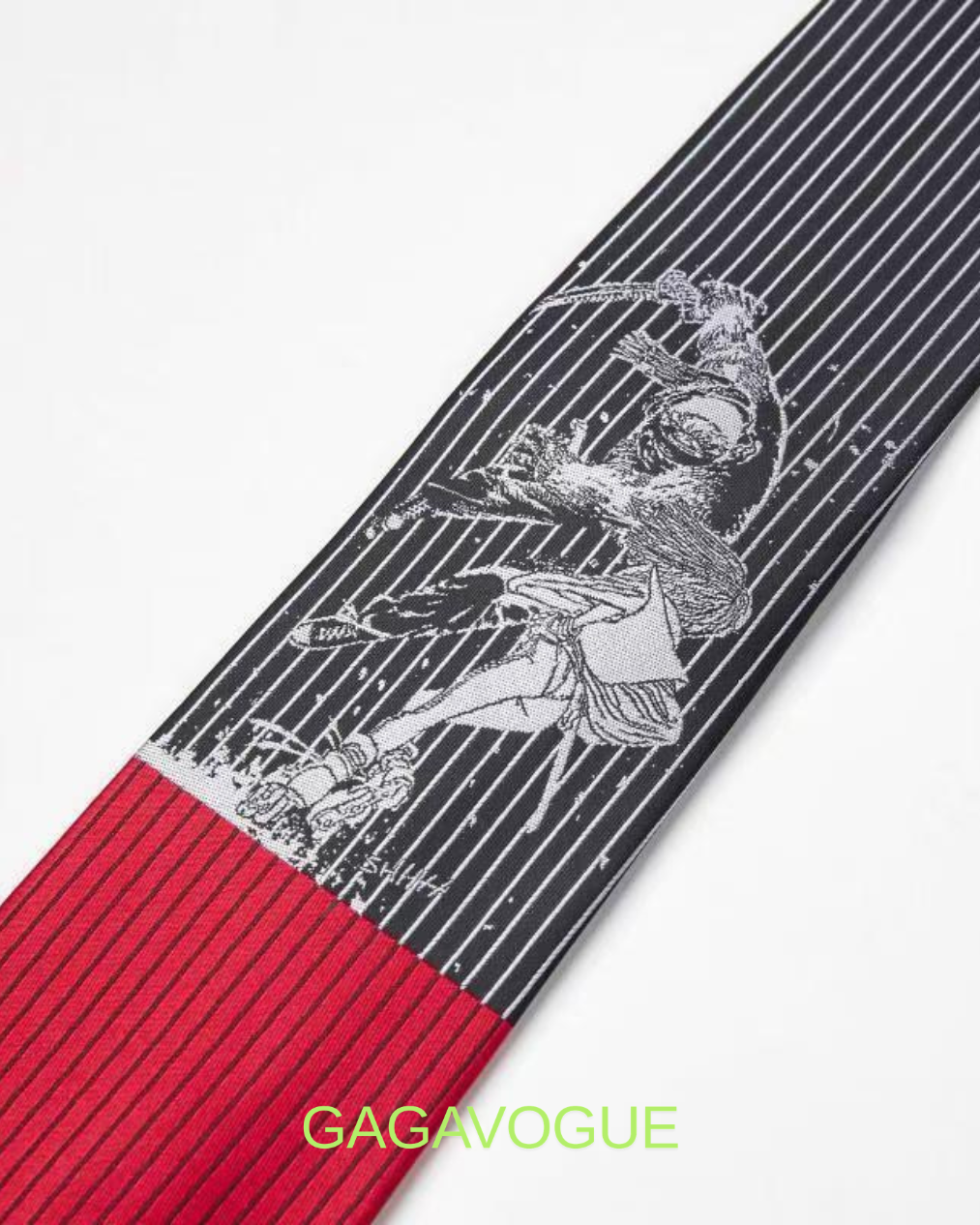 GAGAVOGUE KNIGHT STRIPE CONTRAST TIE