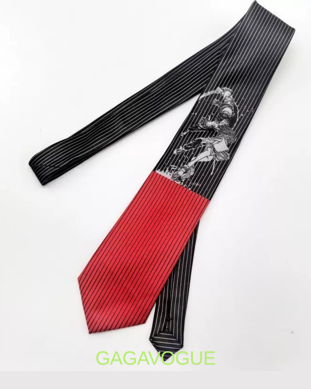 GAGAVOGUE KNIGHT STRIPE CONTRAST TIE