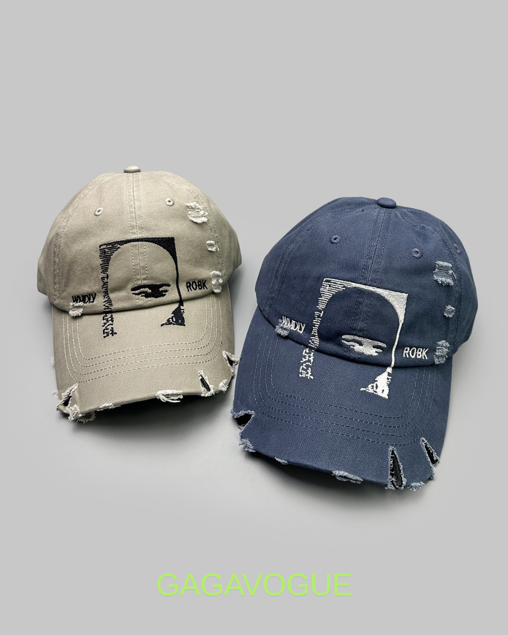 GAGAVOGUE VINTAGE DISTRESSED PORTRAIT CAP